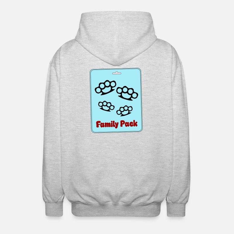 Meute familiale - Veste à capuche unisexe - gris clair chiné