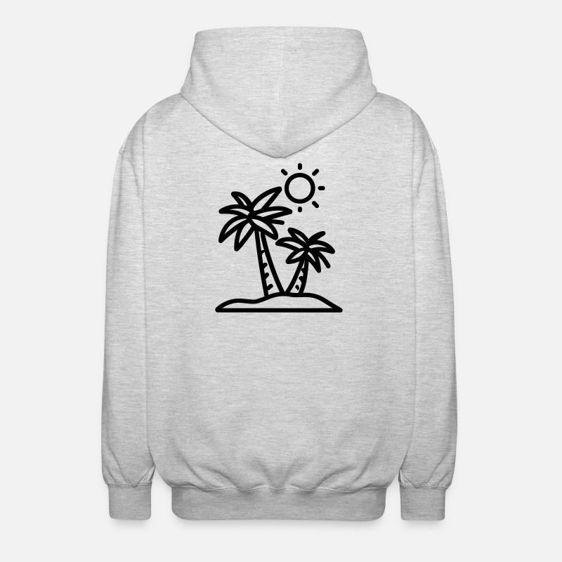 vacances - Veste à capuche unisexe - gris clair chiné