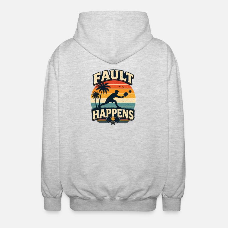 Fehler Passiert Am Strand - Unisex Kapuzenjacke - Hellgrau meliert