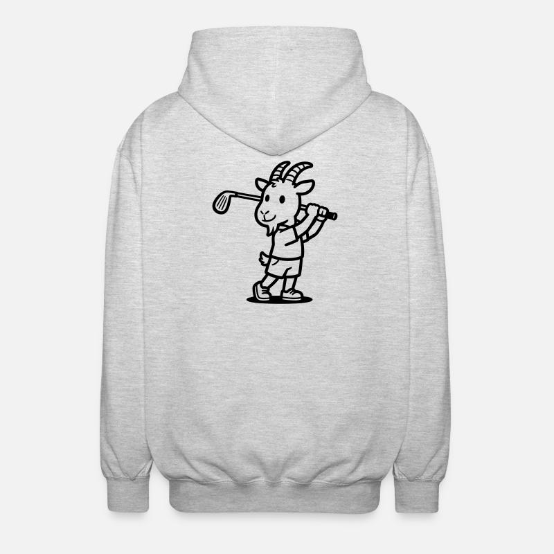 Golf de chèvre - Veste à capuche unisexe - gris clair chiné