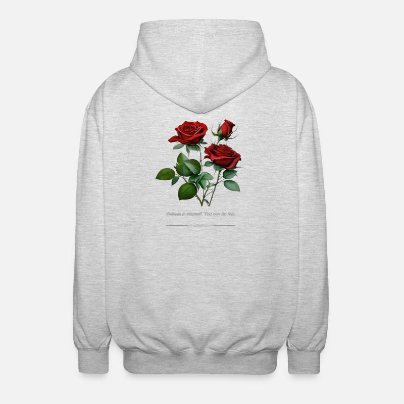 Rose - Unisex Hooded Jacket - light heather grey