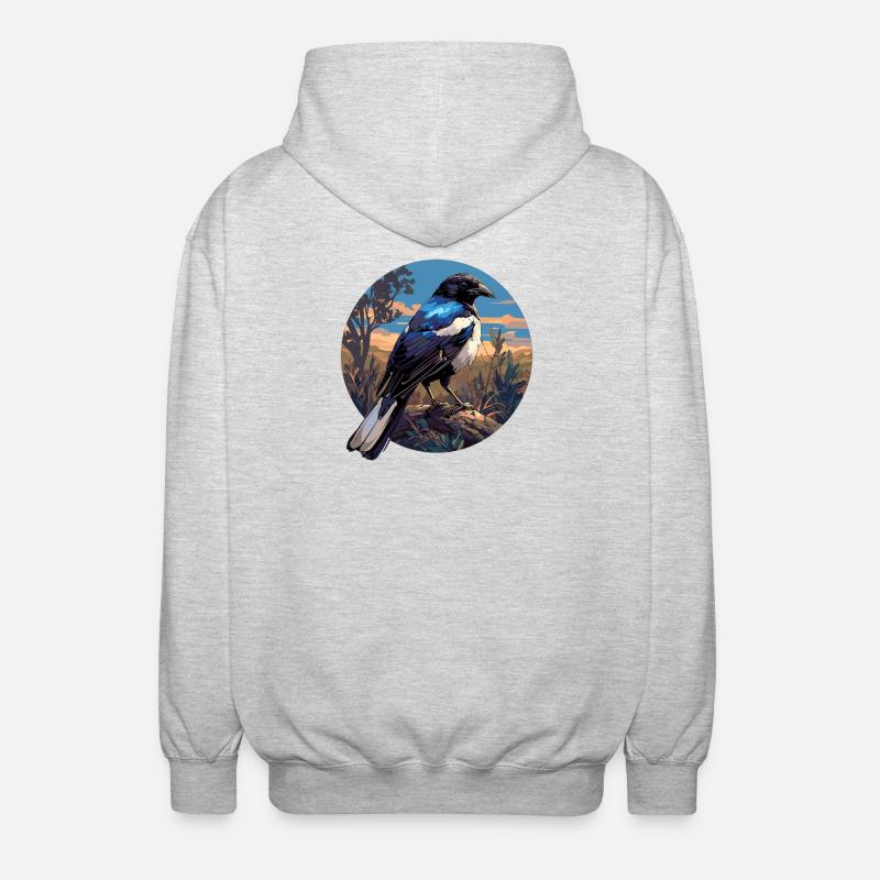 Pies Magpie - Veste à capuche unisexe - gris clair chiné
