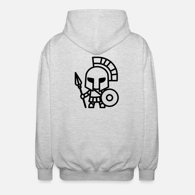 spartan - Veste à capuche unisexe - gris clair chiné