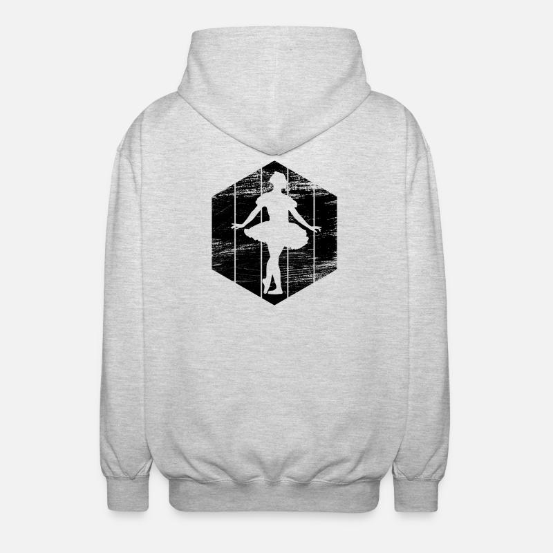 Ballettmädchen - Unisex Kapuzenjacke - Hellgrau meliert