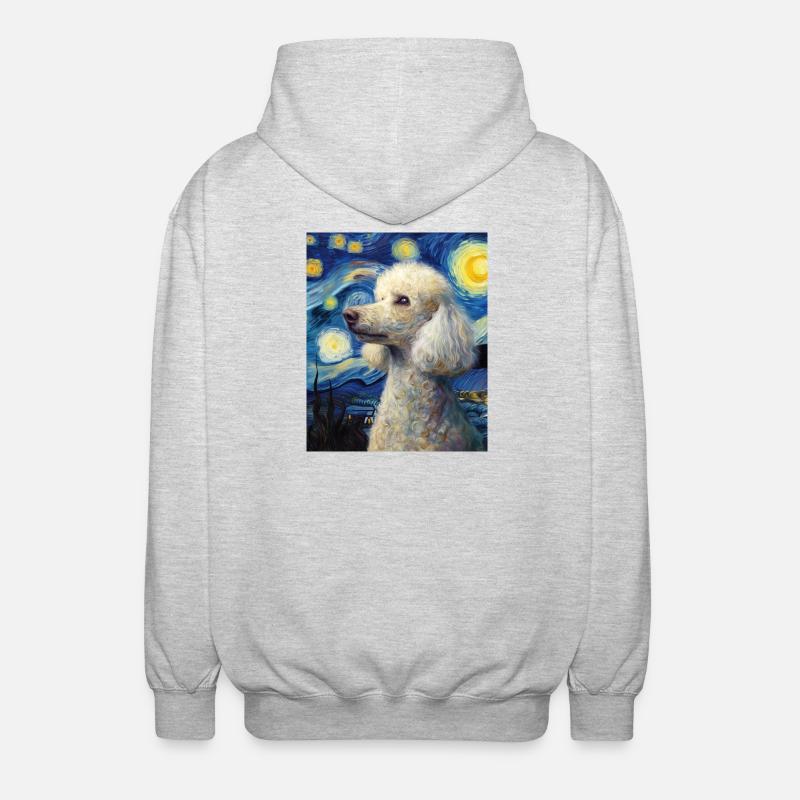 Poodle - Unisex Hooded Jacket - light heather grey