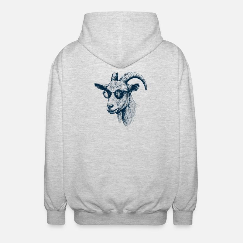 Great Goat - Unisex Hooded Jacket - light heather grey