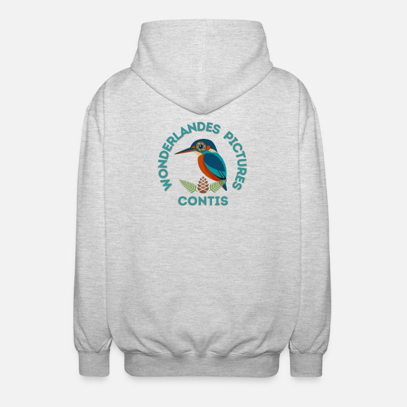 Copie_de_Sans_titre_copie - Veste à capuche unisexe - gris clair chiné