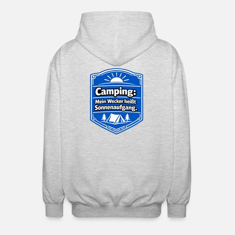 Camper - Unisex Kapuzenjacke - Hellgrau meliert