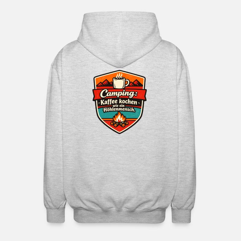 Camping pour campeurs - Veste à capuche unisexe - gris clair chiné
