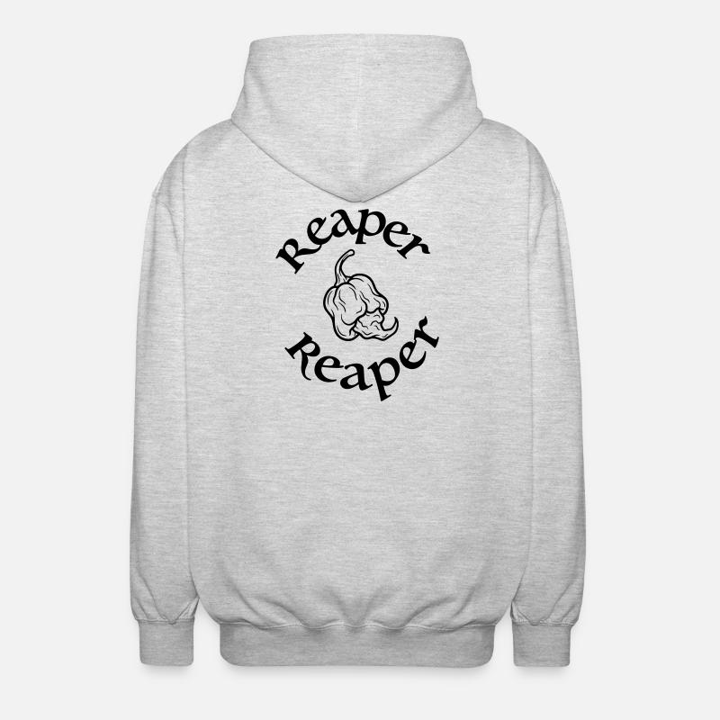 Carolina Reaper - Unisex Kapuzenjacke - Hellgrau meliert