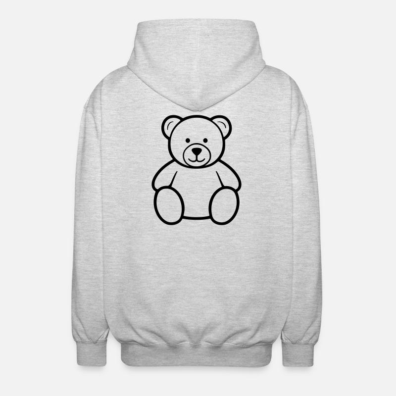 ours - Veste à capuche unisexe - gris clair chiné