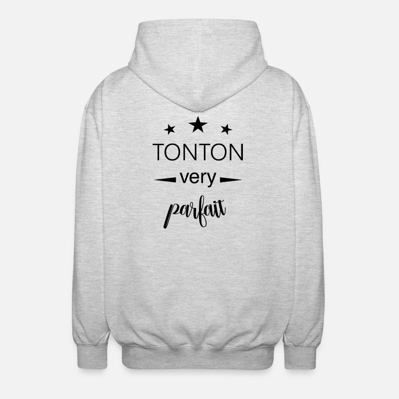 Perfekter Onkel / Onkel Geschenk - Unisex Kapuzenjacke - Hellgrau meliert