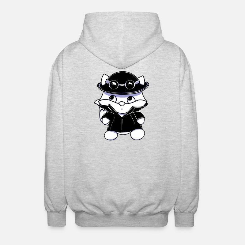 Petit détective - Veste à capuche unisexe - gris clair chiné