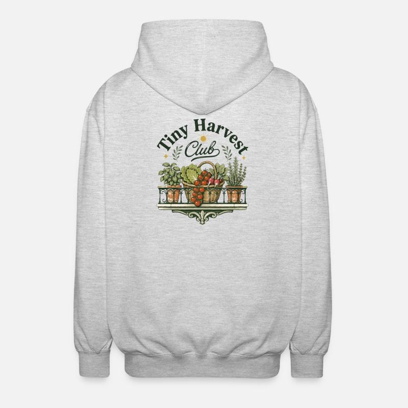 Tiny Harvest Club - Unisex Hooded Jacket - light heather grey