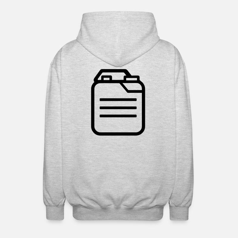 canister - Unisex Hooded Jacket - light heather grey