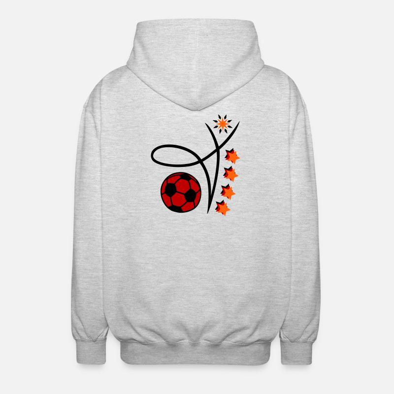 Fußball Event - Unisex Kapuzenjacke - Hellgrau meliert
