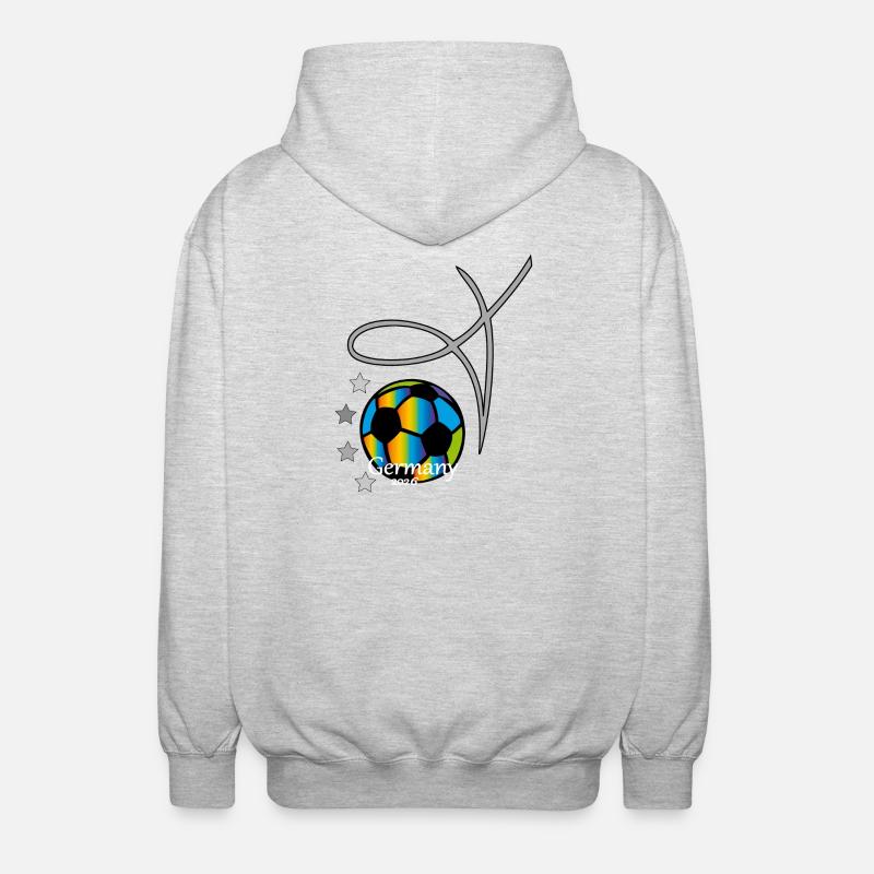 Fußball Event - Unisex Kapuzenjacke - Hellgrau meliert