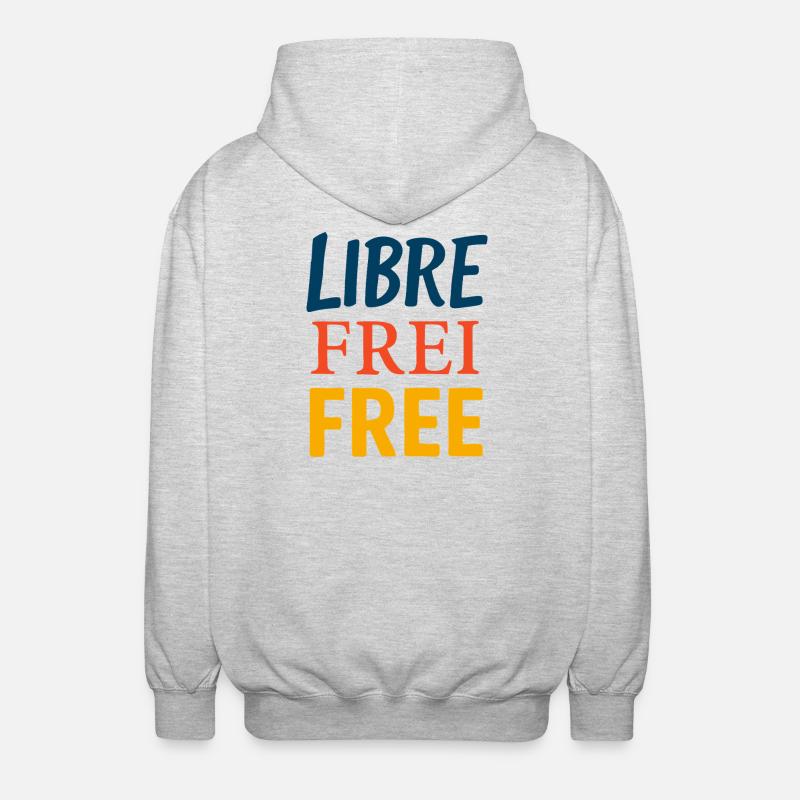 Libre - Unisex Hooded Jacket - light heather grey