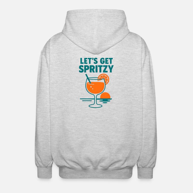 On va spritzy - Veste à capuche unisexe - gris clair chiné