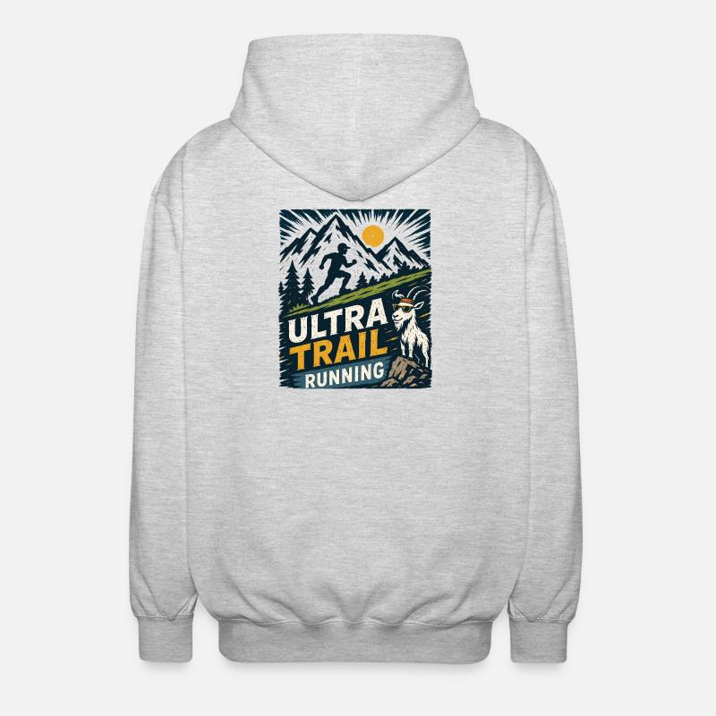 Ultra Trail Running - Veste à capuche unisexe - gris clair chiné