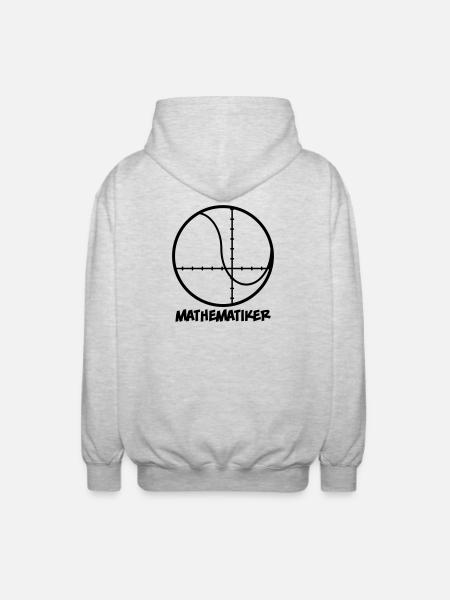Mathematiker - Unisex Kapuzenjacke - Hellgrau meliert