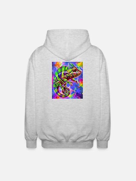 chameleon - Unisex Hooded Jacket - light heather grey