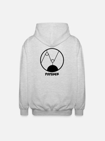 Physiker - Unisex Kapuzenjacke - Hellgrau meliert