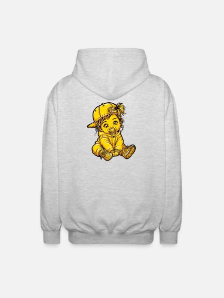 Fille Mädchen Bébé - Veste à capuche unisexe - gris clair chiné