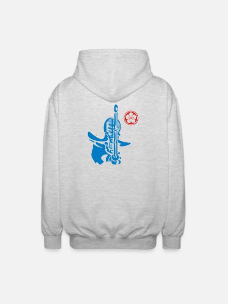 kendo_07 - Unisex Hooded Jacket - light heather grey