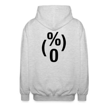 Der Schrei - Edvard Munch - Unisex Kapuzenjacke - Hellgrau meliert - Hinten - AI Model Male 185 light (185cm)