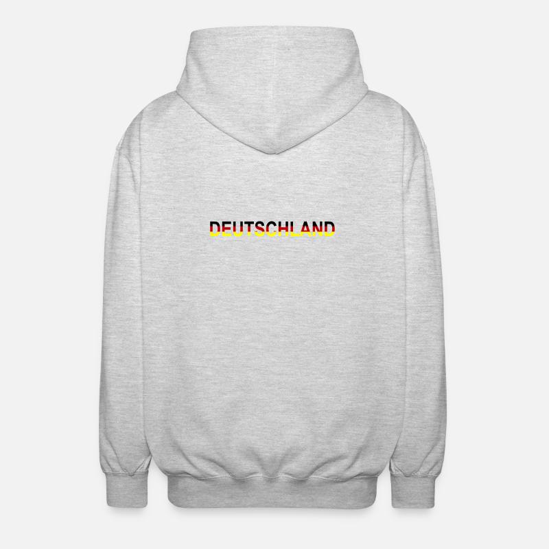 Germany Design - Unisex Hooded Jacket - light heather grey