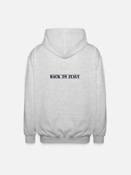 Italy Italien - Unisex Kapuzenjacke - Hellgrau meliert