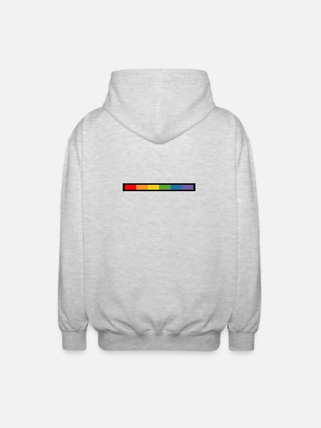 LGBT Tshirt design CSD Shirt - Unisex Hooded Jacket - light heather grey
