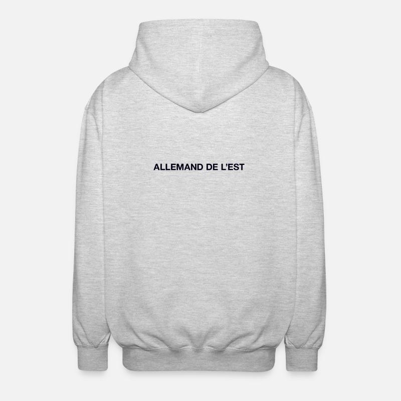 ALLEMAND DE L’EST Ossi est-allemand - Veste à capuche unisexe - gris clair chiné