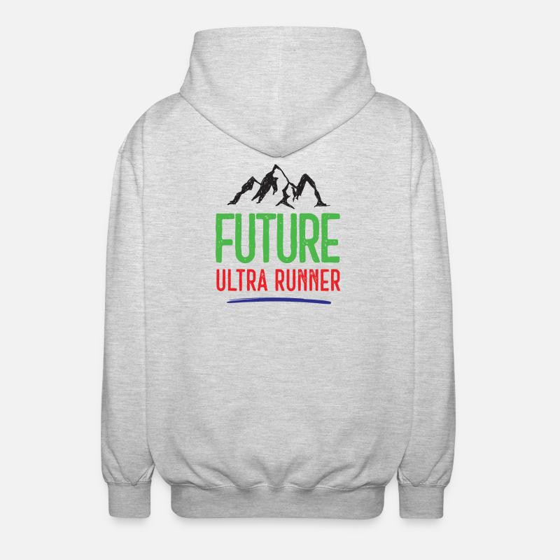 Future Ultra Runner - Unisex Kapuzenjacke - Hellgrau meliert