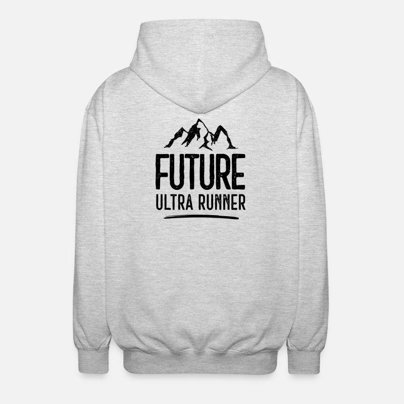 Future Ultra Runner - Unisex Kapuzenjacke - Hellgrau meliert