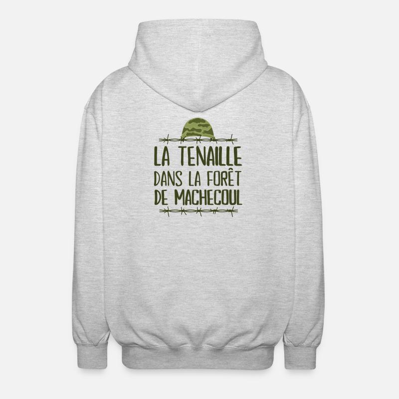 la septième compagnie, la 7ème compagnie - Veste à capuche unisexe - gris clair chiné