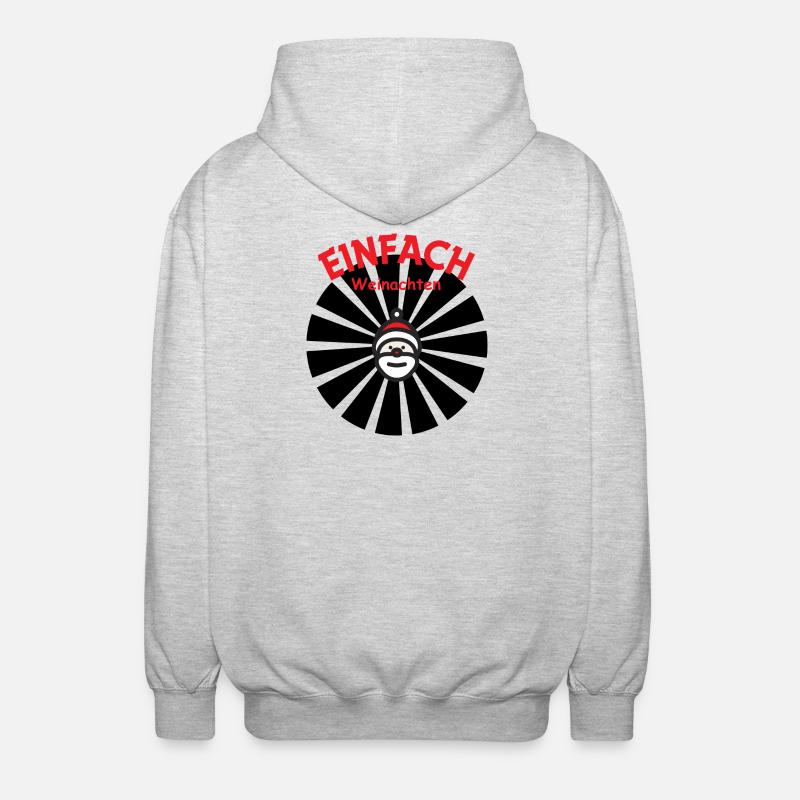 Simplement le Père Noël - Veste à capuche unisexe - gris clair chiné