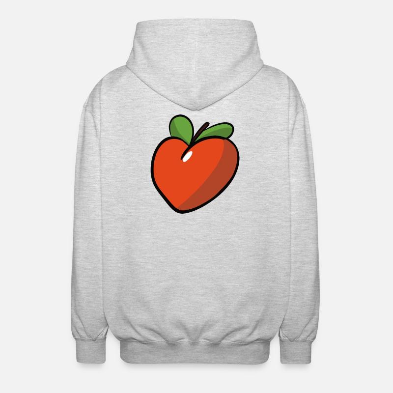 Peche_coeur - Unisex Hooded Jacket - light heather grey