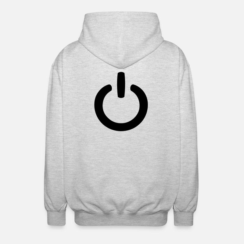 Symbole de puissance - Veste à capuche unisexe - gris clair chiné