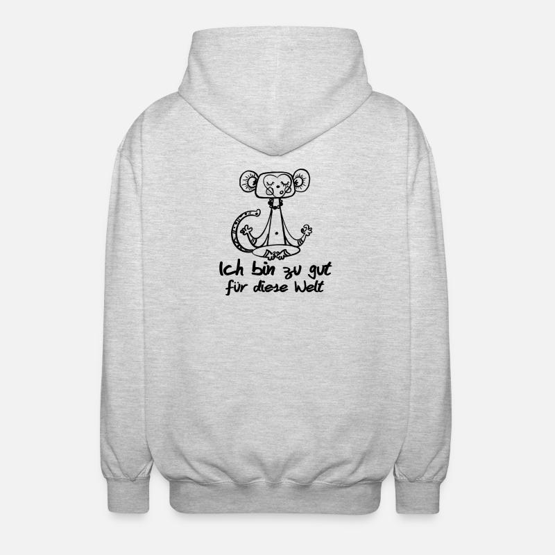 zu gut - Unisex Kapuzenjacke - Hellgrau meliert