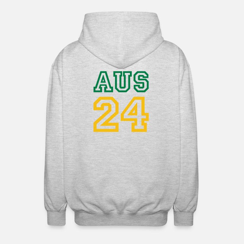 Australie Australien - Veste à capuche unisexe - gris clair chiné