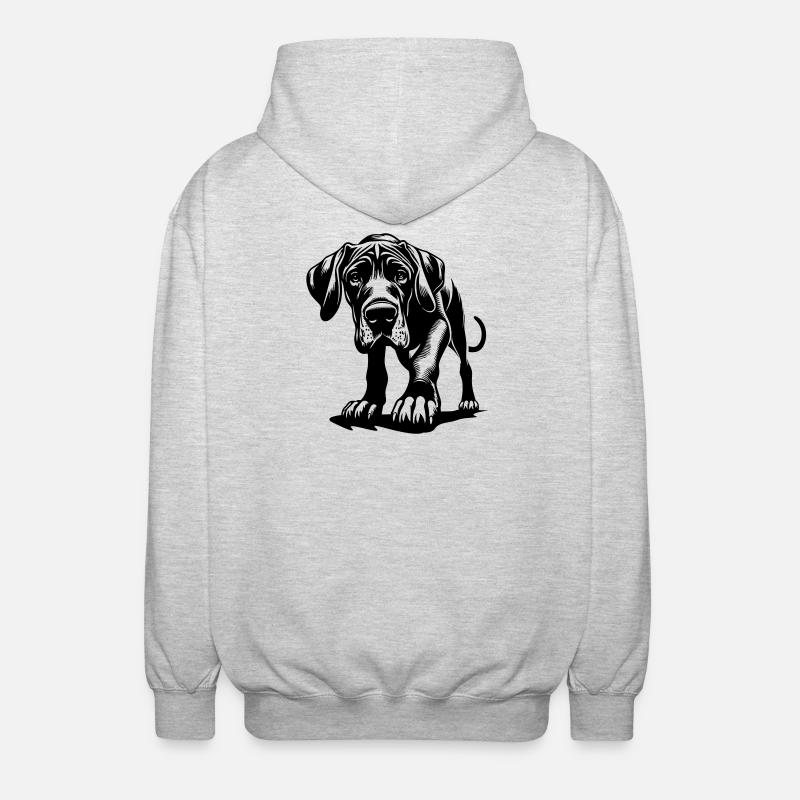 Great Dane - Unisex Hooded Jacket - light heather grey