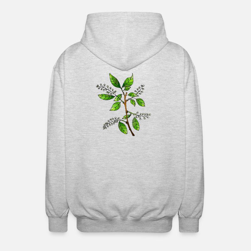 Fleur - Veste à capuche unisexe - gris clair chiné