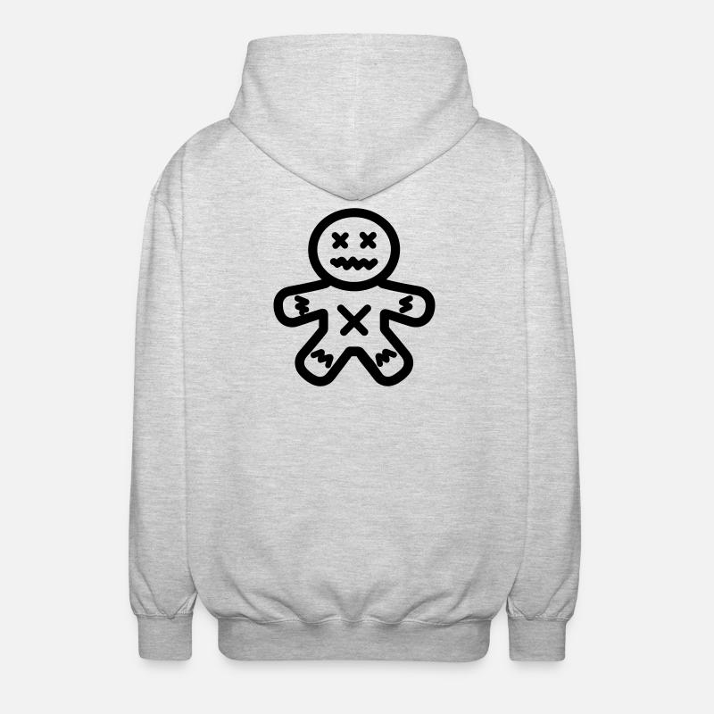 Poupée Vaudou - Veste à capuche unisexe - gris clair chiné