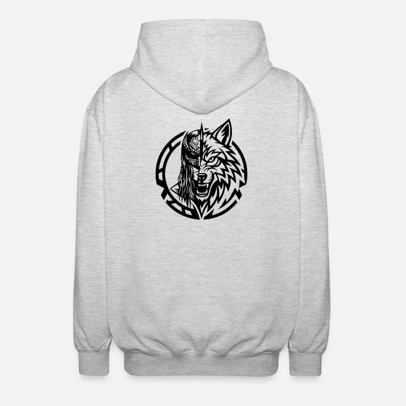 NoxstyllT5 - Unisex Kapuzenjacke - Hellgrau meliert