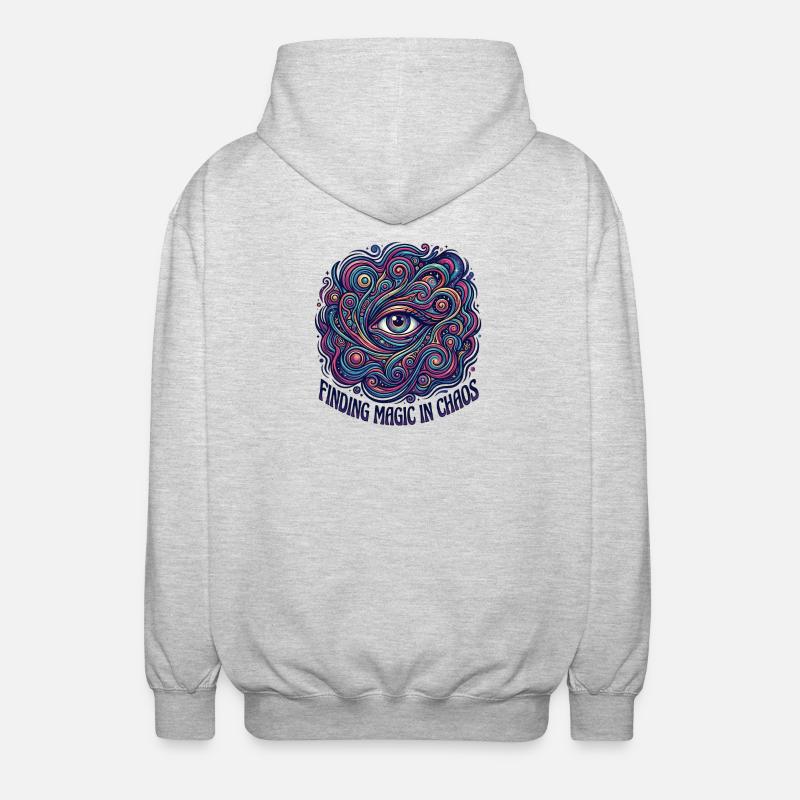 Magic Chaos - Unisex Kapuzenjacke - Hellgrau meliert