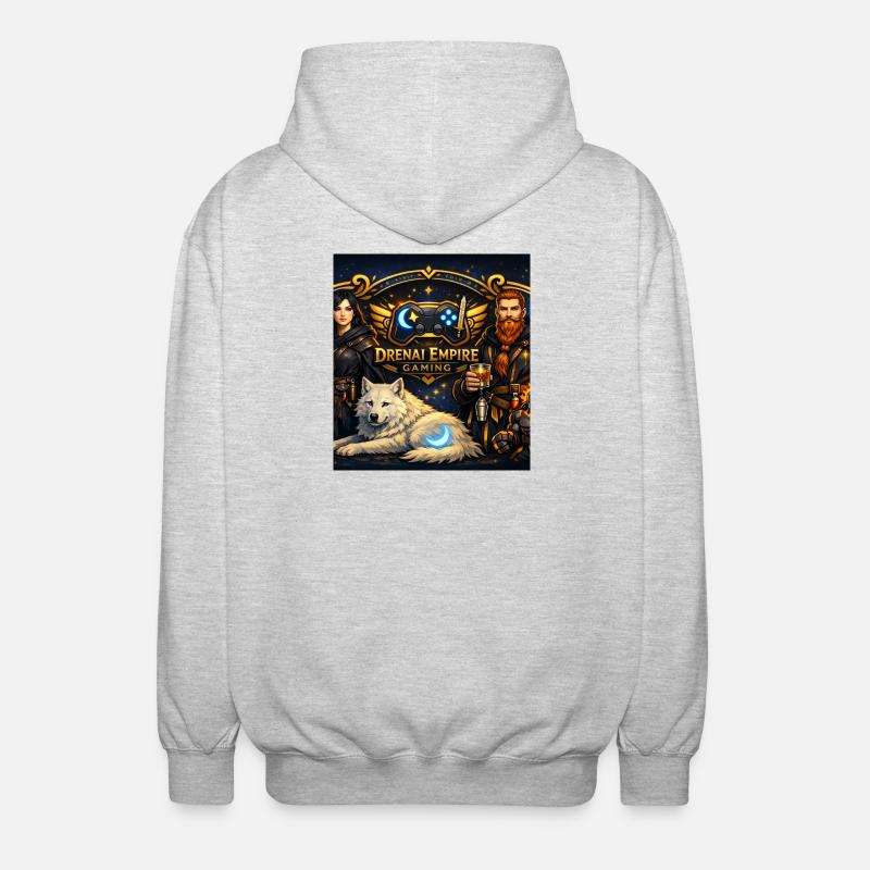 T-shirt de bannière de jeu - Veste à capuche unisexe - gris clair chiné