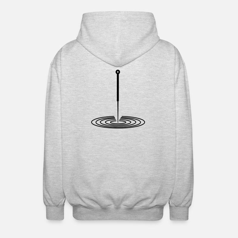 Logo d’acupuncture - Veste à capuche unisexe - gris clair chiné