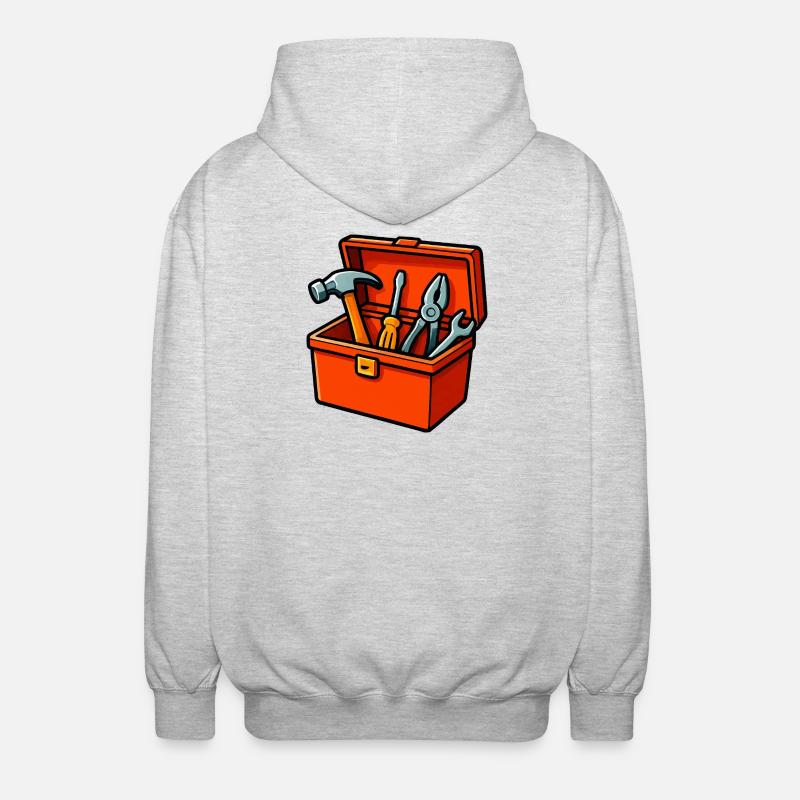 Toolbox - Veste à capuche unisexe - gris clair chiné